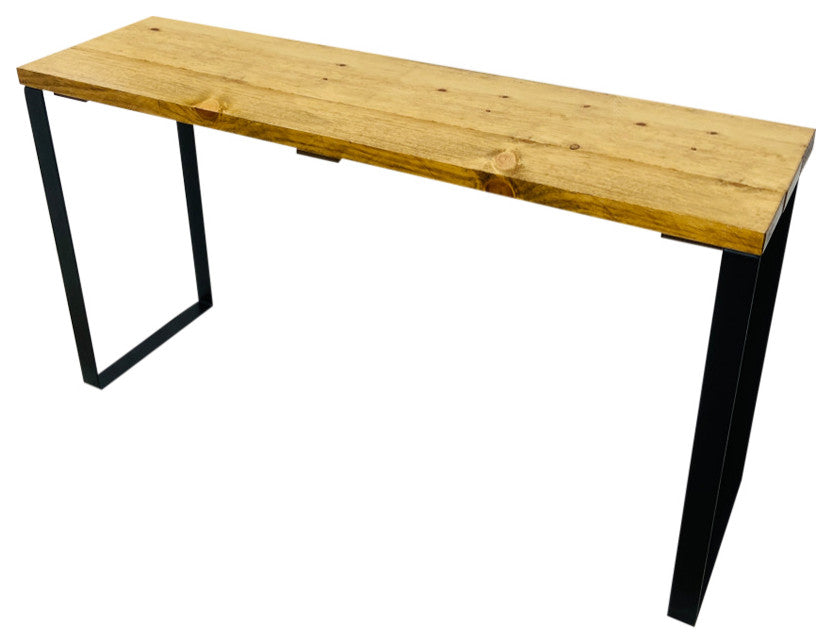 Barn Walls Bedroom Console Table Accent Table, Handcrafted, Golden Brown, 48" Length