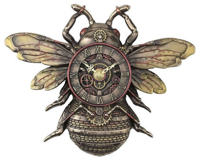 Steampunk Bee Wall Clock by Veronese Design