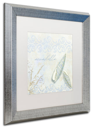 Color Bakery 'She Sells Seashells II', Silver Frame, White Mat, 16x16
