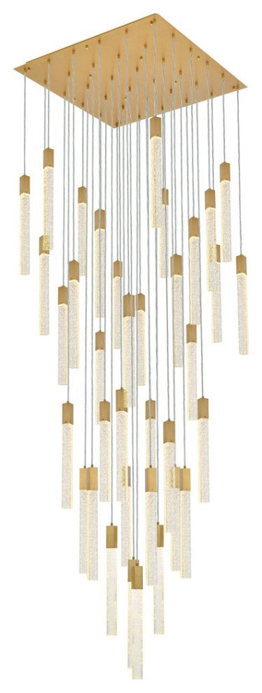 Wade 36-Light Pendant, Satin Gold