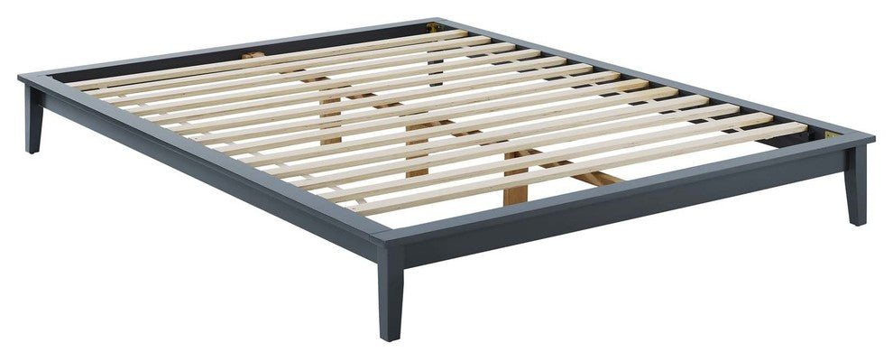Lodge King Wood Platform Bed Frame