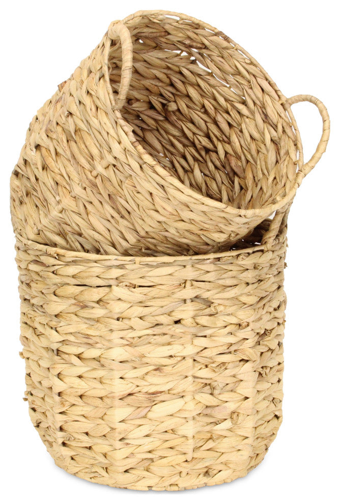 2-Piece Water Hyacinth Basket