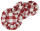 DII Asst Barn Red Buffalo Check Woven Dish Cover (Set of 3)