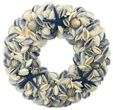 Nautical Seashell Wreath, Dark Blue