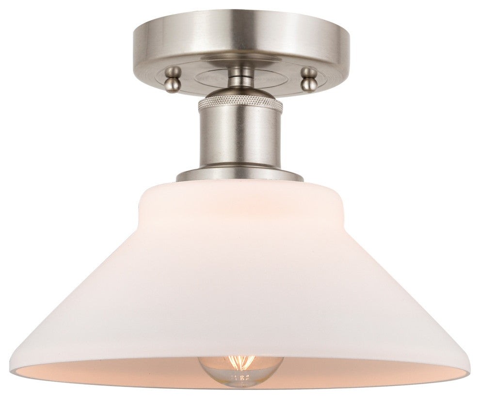 Innovations 616-1F-SN-G131 1 Light 8.375" Flush Mount, Brushed Satin Nickel