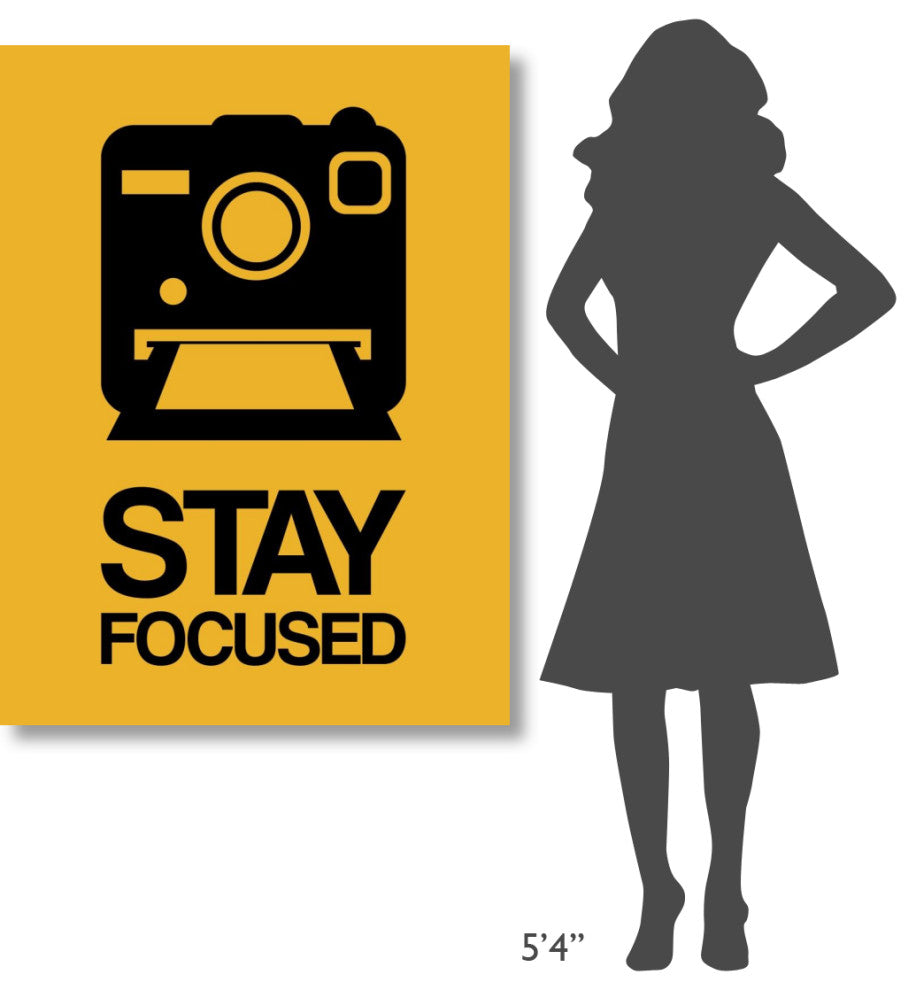 "Stay Focused Polaroid Camera Poster 2" Fine Art Print