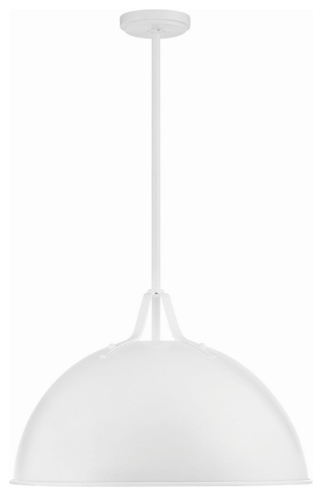 Soto 1-Light Pendant, White