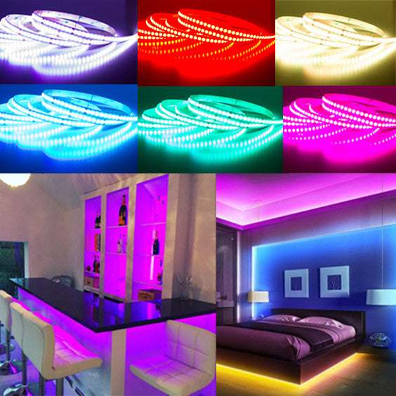 24V Super Bright Rgb Dot Cob Color Change LED Strip With Controller and Power