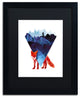 Robert Farkas ''Risky Road'' Art, Black Frame, Black Mat, 20x16