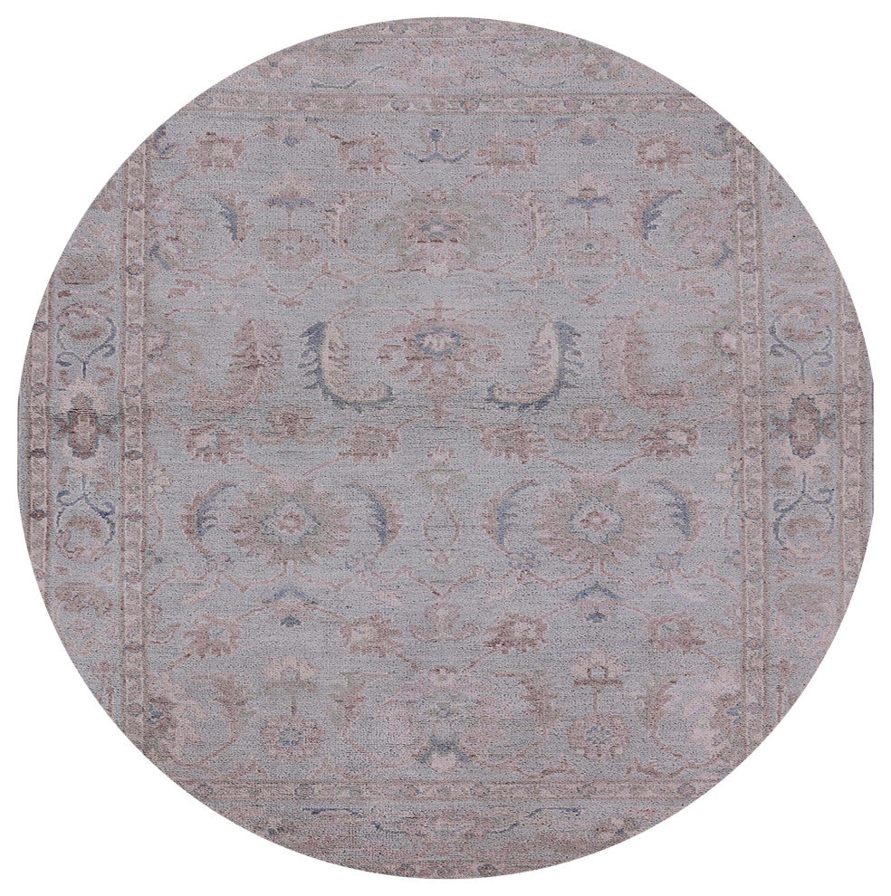 Ahgly Company Indoor Round Mid-Century Modern Area Rugs, 3' Round