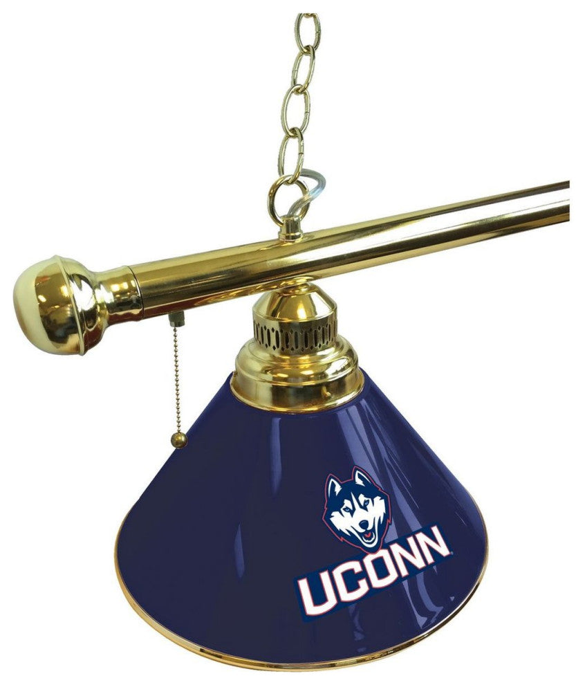 Holland University of Connecticut 3-Shade Billiard Light - Brass
