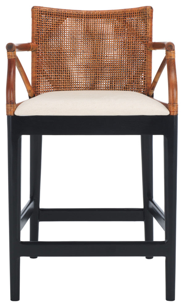 Safavieh Gianni Counter Stool, Brown/Black
