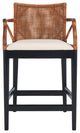 Safavieh Gianni Counter Stool, Brown/Black