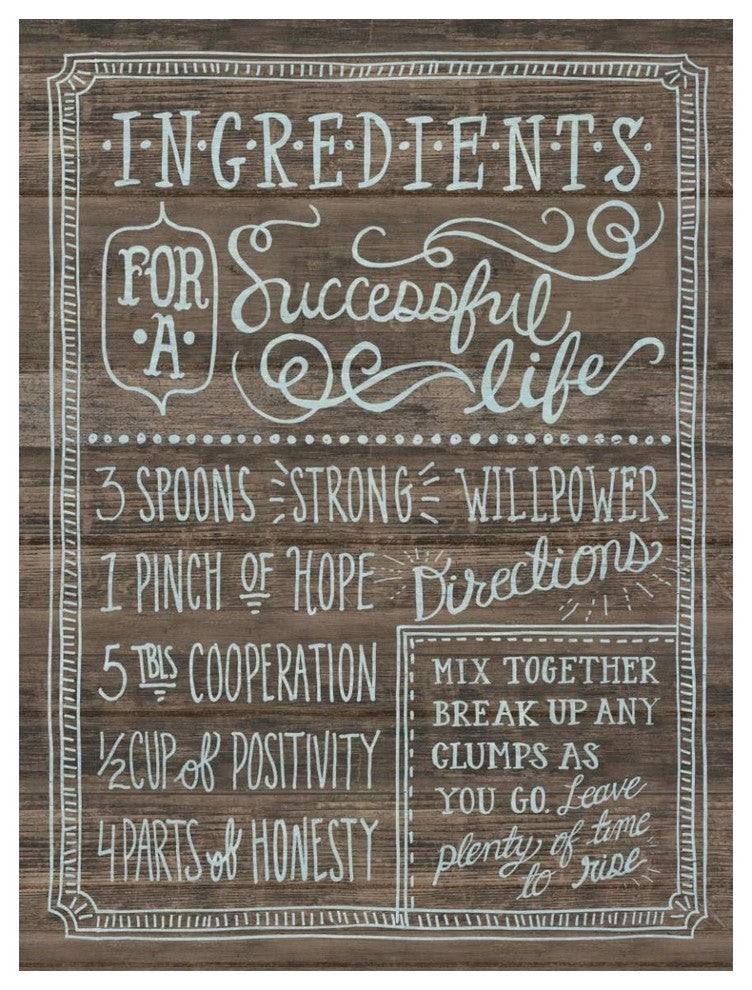 "Ingredients For Life I" Digital Paper Print by Mary Urban, 38"x50"