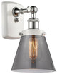 Innovations 916-1W-WPC-G63 1-Light Sconce, White, Polished Chrome