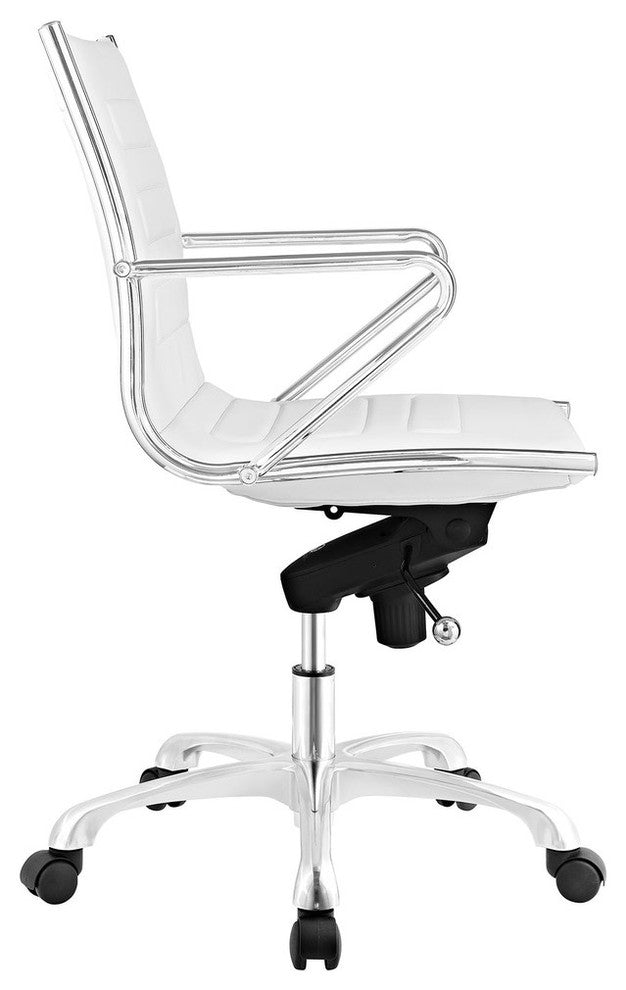 White Ascend Mid Back Office Chair