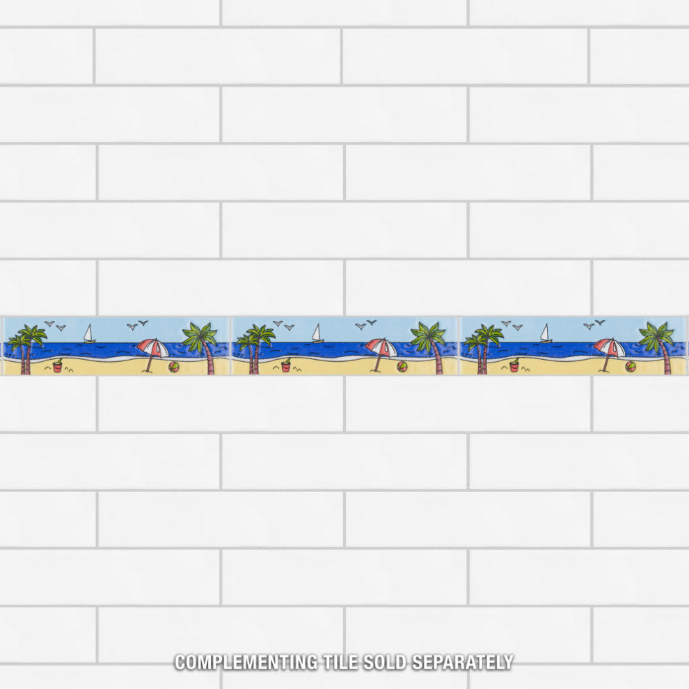 Captain Beachy Ceramic Wall Trim