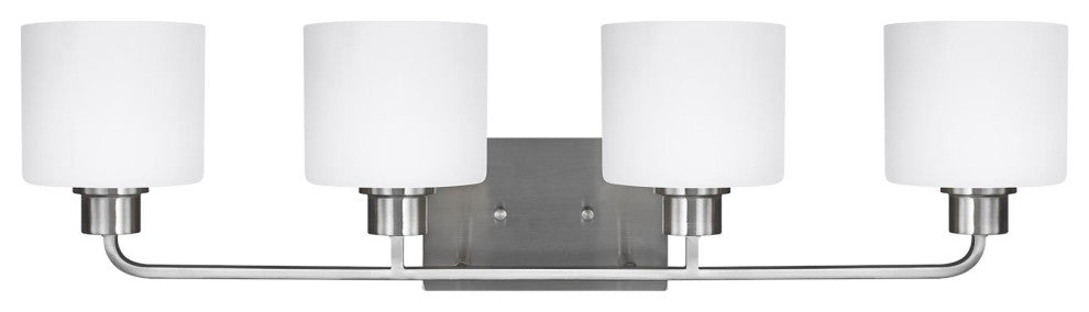 Canfield 4-Light Wall/Bath, Brushed Nickel