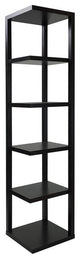 HomeRoots 15" X 15" X 73" Cappuccino Hollow Board With Paper Bookcase