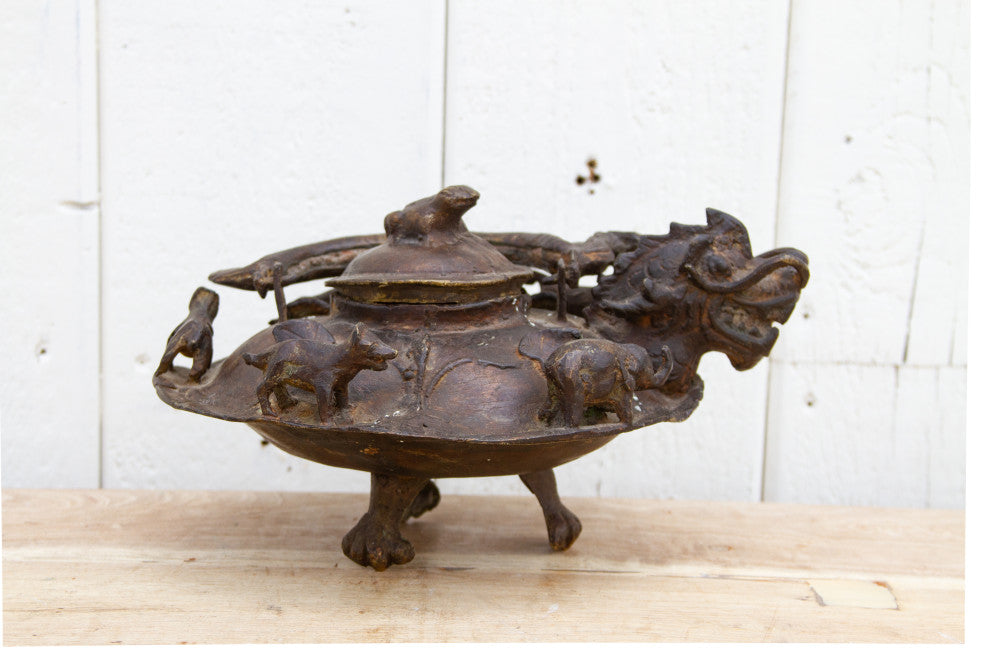 Large Ancient Dragon Tea Pot