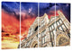 "Cathedral of Santa Croce in Florence" Photograph Print, 4 Panels