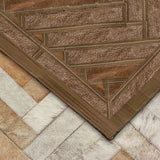 Cowhide Patchwork Rug, Plutus, Morph, 12' X 15'