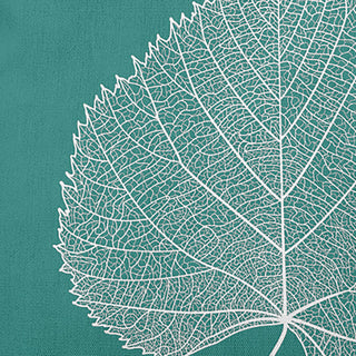 Leaf Study Accent Pillow, Desert Turquoise, 18"x18"