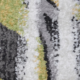 MACHINE MADE HEATSET POLYPROPYLENE AREA RUGS -Beige Green,Contemporary Design, [Rectangle] 5'x8'