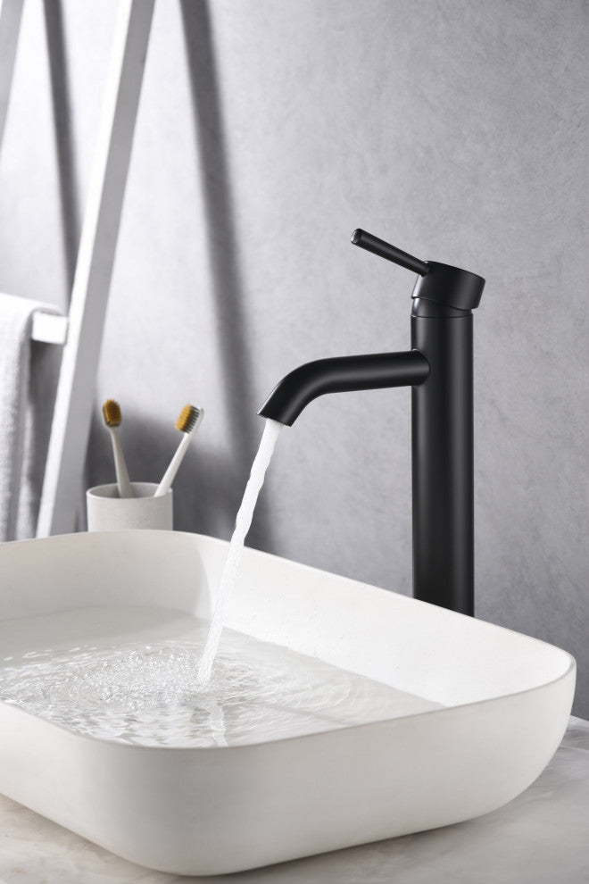 Ultra Faucets UF3660X Single Handle Bathroom Faucet, Matte Black