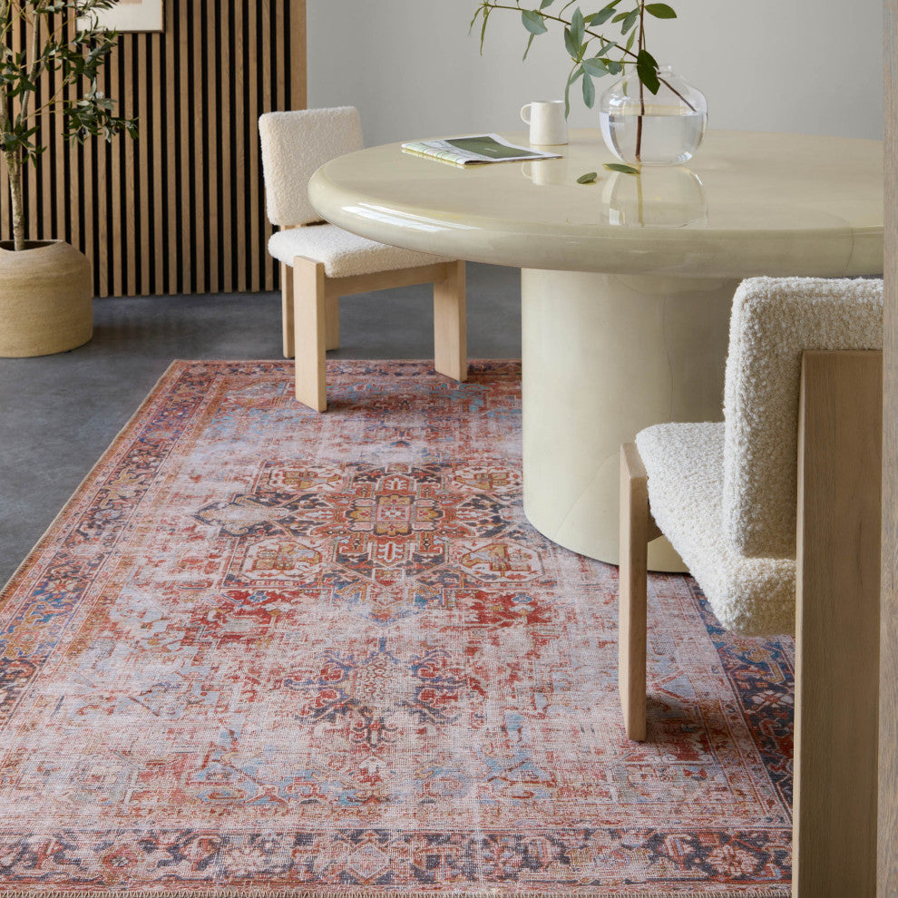 Vibe by Jaipur Living Matias Medallion Rust/Navy Runner Rug 3'X8'