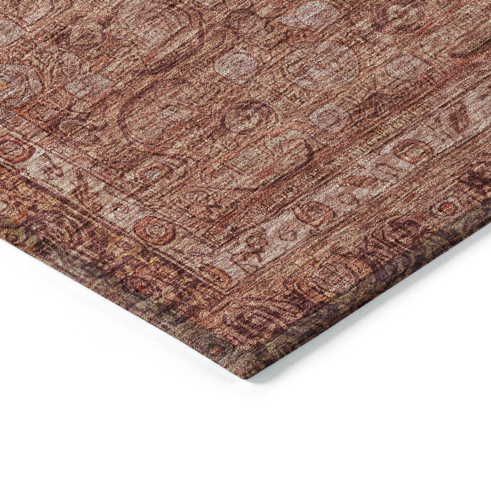 Machine Washable Indoor/Outdoor Chantille ACN1762 Terracotta 2'6" x 3'10" Rug