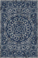Dulce Modern Bloom Area Rug - Gray and Blue - 3' 3" X 4' 7"