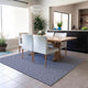Indoor/Outdoor Hinton HN1 Navy Machine Washable 9' x 12' Rug