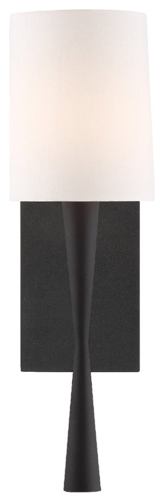 Trenton 1 Light Sconce in Black Forged