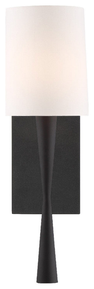 Trenton 1 Light Sconce in Black Forged