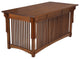 Mission Solid Quarter Sawn Oak 3 Drawer Library Table Desk