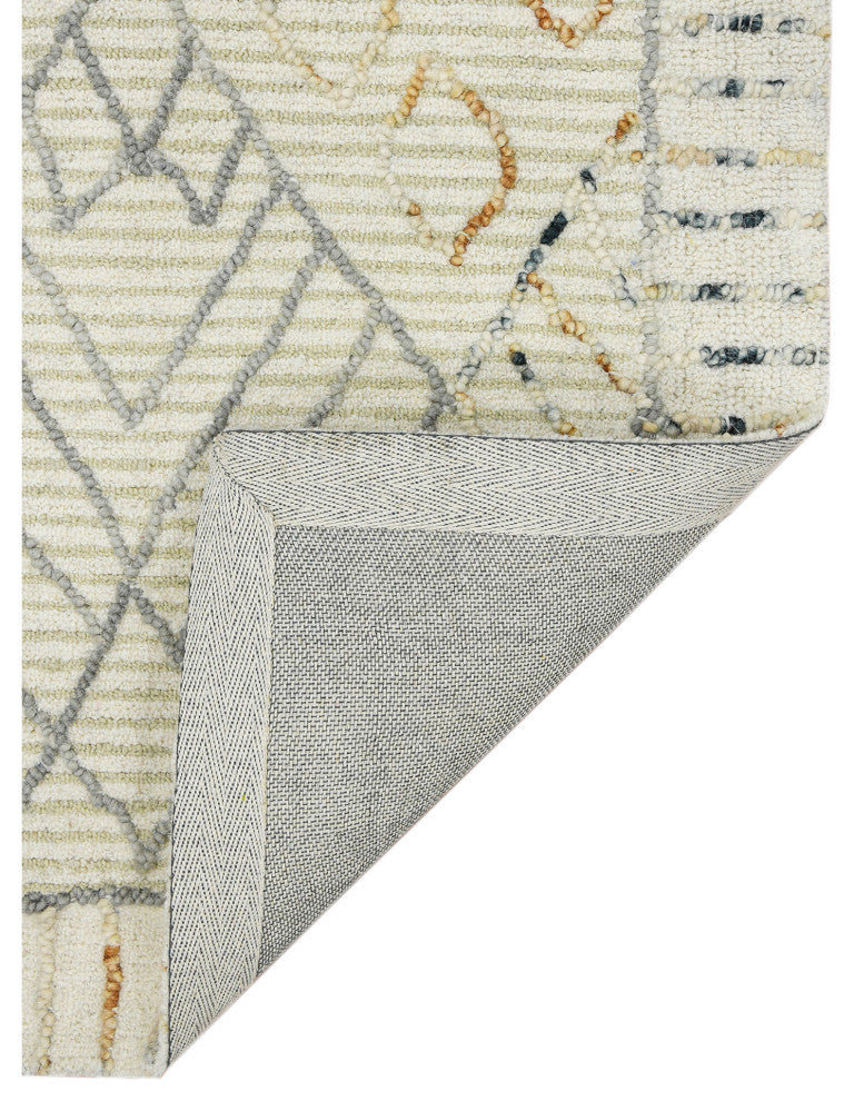 Berlin Drayton Area Rug, Ivory, 9' x 13', Geometric