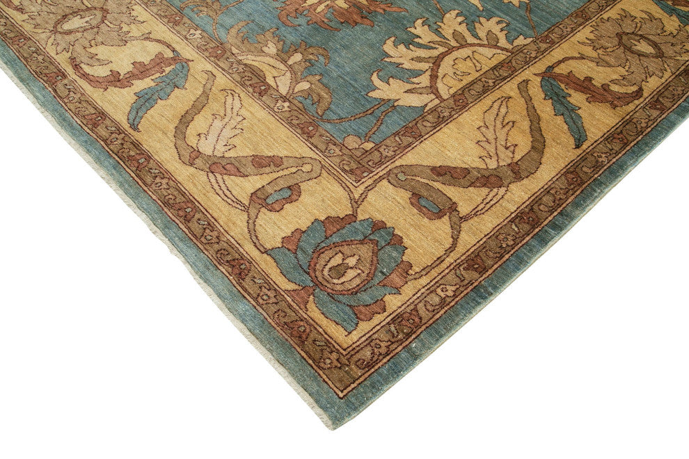Rug N Carpet - Handmade Oriental 10' 4" x 14' 2" Decorative Large Oushak Rug