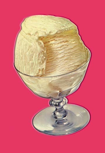 Vanilla Ice Cream - Fine Art Giclee Print 24" x 36"