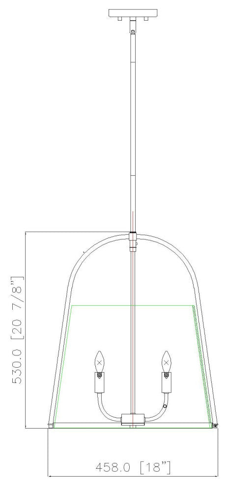 Z-LITE 5-Light Pendant, Brushed Nickel