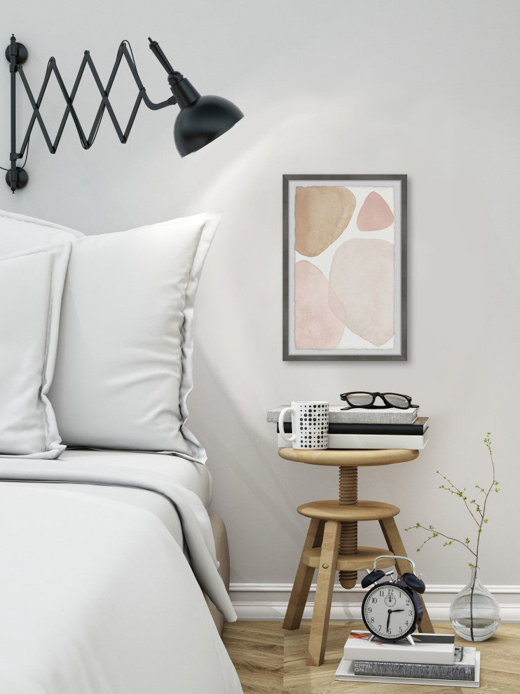 "Dynamic Shapes" Framed Painting Print, 8x12