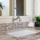 Americana Two Handle Bathroom Widespread Faucet, Polished Chrome