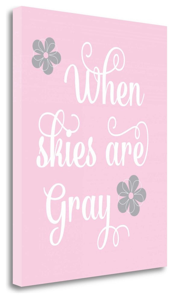 "When Skies Are Gray" By Tamara Robinson, Giclee Print on Gallery Wrap Canvas