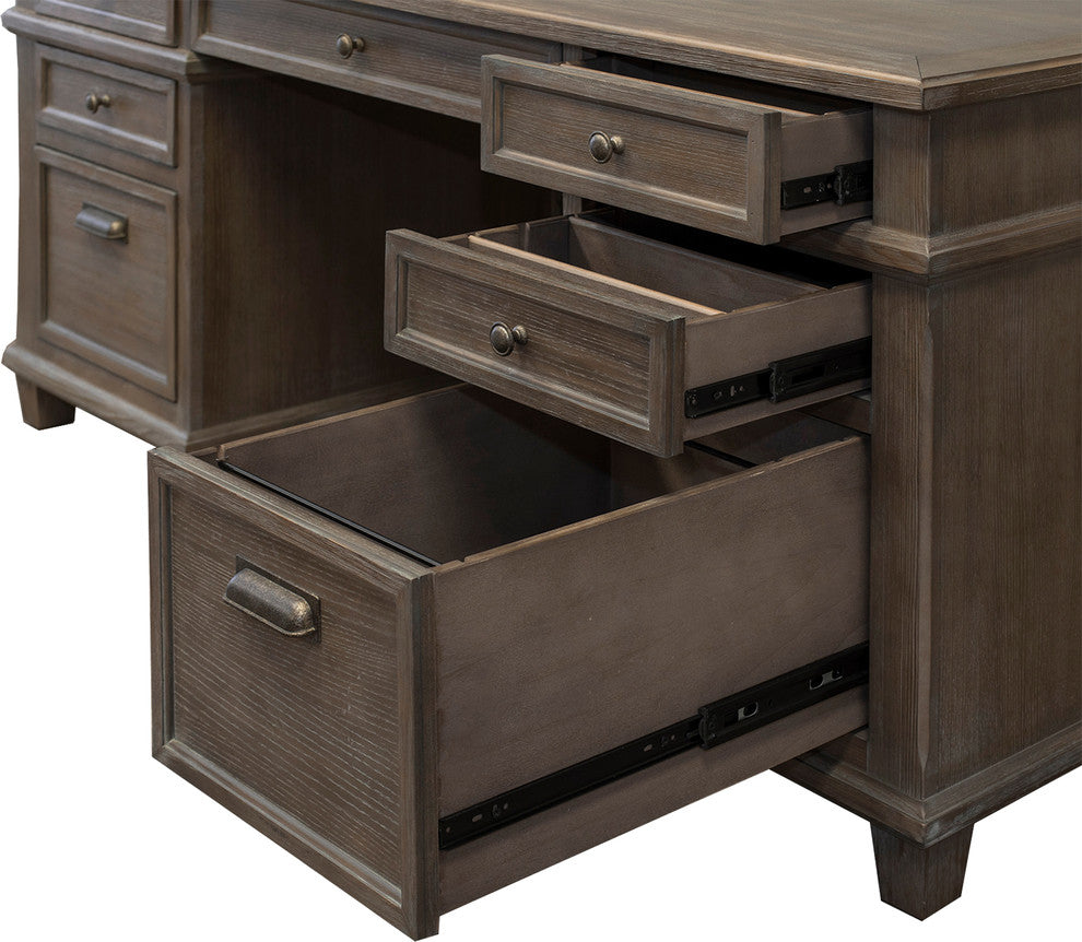 Martin Furniture Carson Double Ped Desk