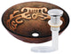 Mosaico Glass Vessel Sink and Drain, Chrome