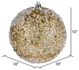 10" Gold Glitter Hail Ball