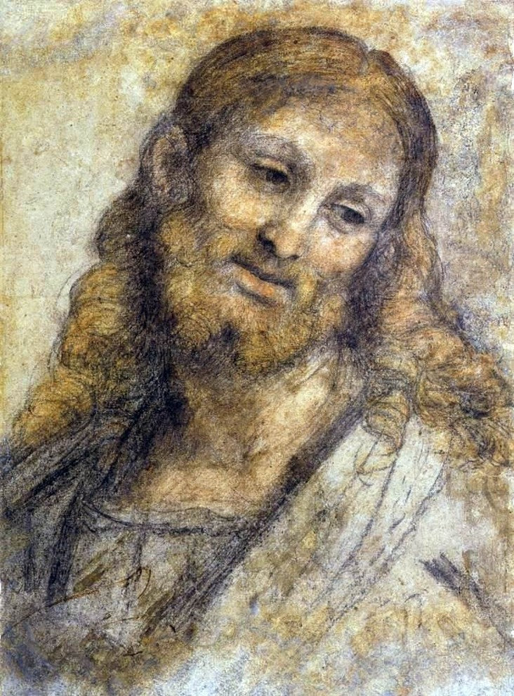 Andrea Solario Head of a Bearded Man, Gallery Wrapped Canvas Print, 21"x28"