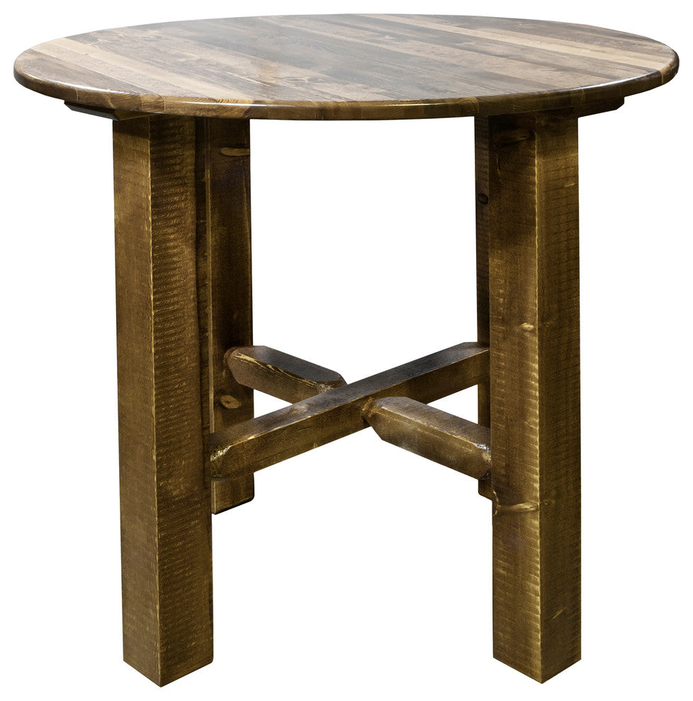 Homestead Collection Bistro Table, Stain and Clear Lacquer Finish