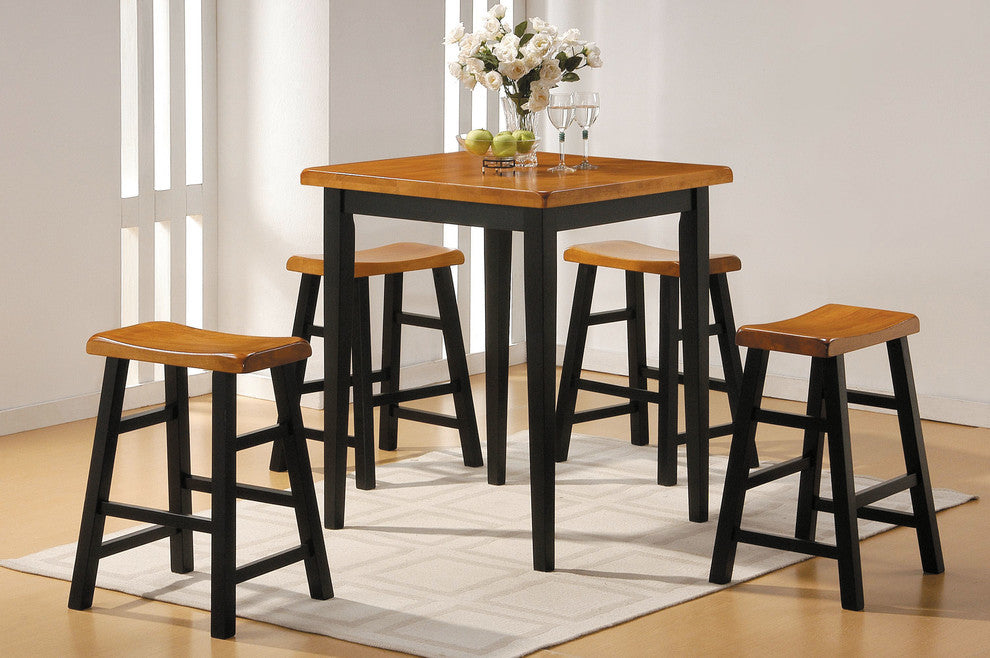 Gaucho 5-Piece Pack Counter Height Set, Oak