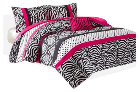 Mi Zone Microfiber Printed Comforter Set, King/California King